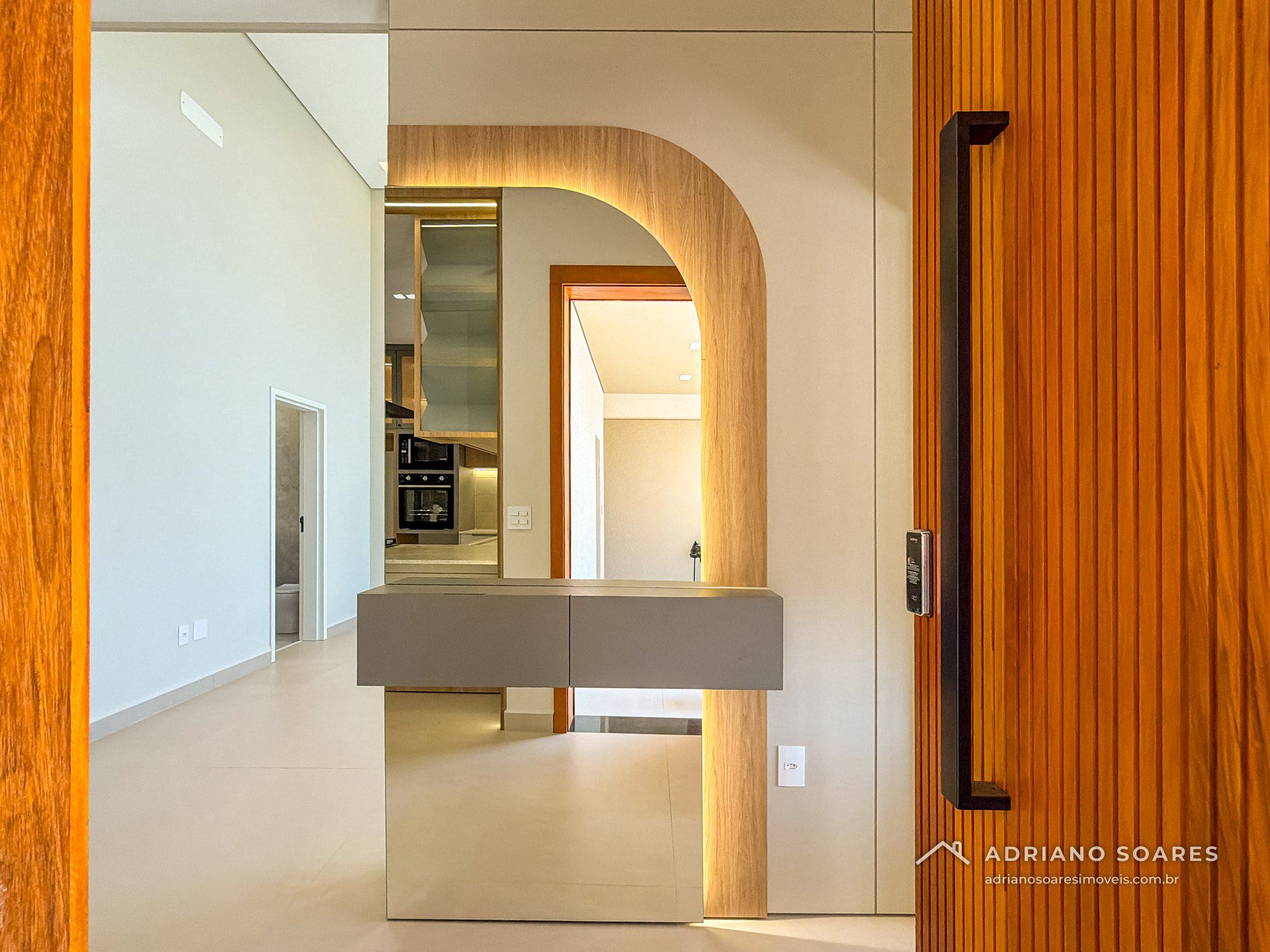 Casa térrea 3 suítes com espaço gourmet e fachada em pedra, Jardim Residencial Dona Maria Cândida, Indaiatuba. Foto 4 de 15