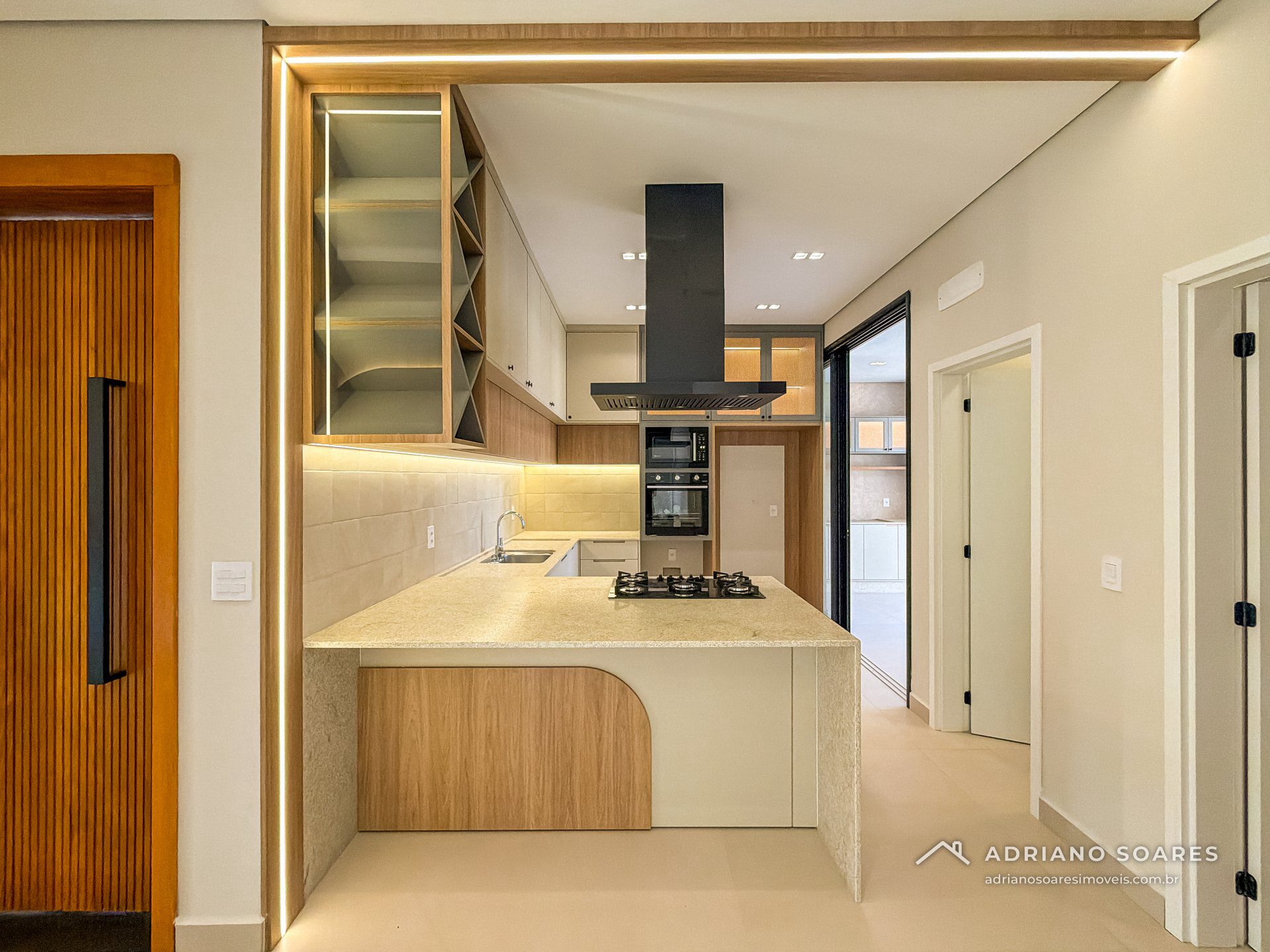 Casa térrea 3 suítes com espaço gourmet e fachada em pedra, Jardim Residencial Dona Maria Cândida, Indaiatuba. Foto 6 de 15